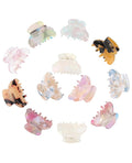 Molans 12 Pcs Small Hair Clips Mini Claw Jaw Clips Women Girls Thin Hair