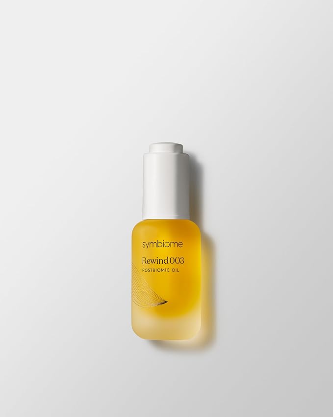 symbiome Rewind003 Age Defying Face Oil, Hydrating Facial Oil with Buriti Fruit and Cumaru Seed Oils, Postbiomic Botanical Face Oil for Dry Skin, Radiance, and Uneven Texture, 30 ml