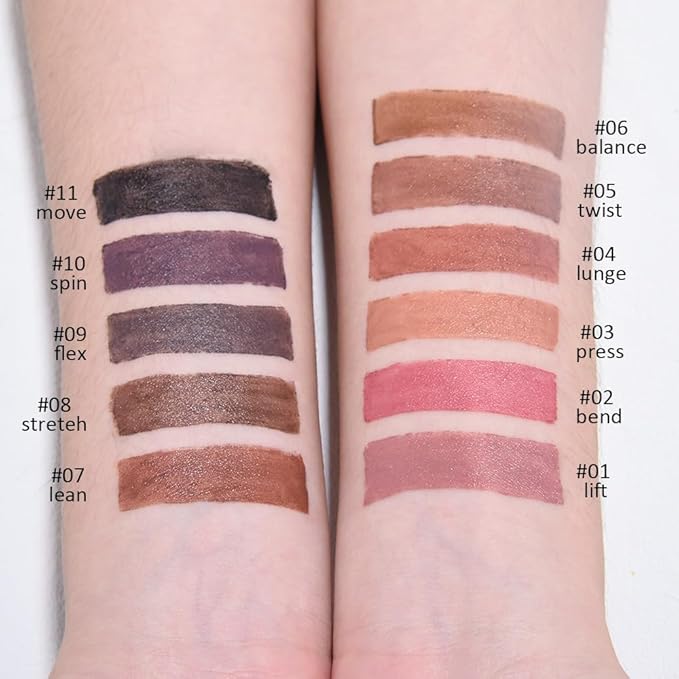 SUAKE Plump Matt Lipstick Lipliner Pencil Pack,Waterproof Crayon with Silicone Smudger for Define Contours & Sculpting Lip, Longwear Moisture Smooth Creamy Formula for Lip Makeup-04 Nutmeg