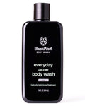 Black Wolf Salicylic Acid Body Wash for Men - Acne Face Wash, 14 Fl Oz