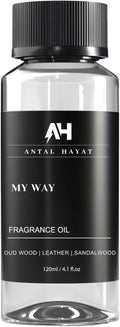 Antal Hayat Diffuser Oil - My Way Diffuser Oil 120ml - Hotel Scent Inspired by 1 Hotel Miami Beach - Luxury Home Fragrance Blend with Lush Sandalwood, Leather & Beautiful Iris - Home Luxury Scent