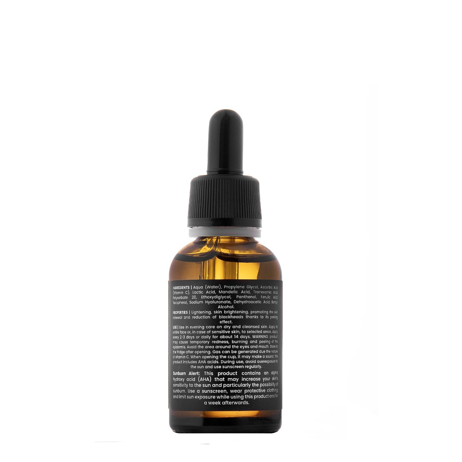 SkinTra C-Acid Vitamin C & AHA Face Serum – Advanced Exfoliating and Brightening Treatment – Designed for Night Use with Lightweight Finish – 10% AHA Blend – 30 ml/Net 1.01 Fl. Oz