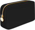 DANCOUR Small Makeup Bag For Purse - Makeup Bag Small Cosmetic Bag For Purse - Mini Pouch Travel Makeup Bag Zipper Pouches Makeup Pouch Mini Organizer For Women and Girls (Black)