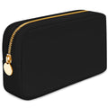 DANCOUR Small Makeup Bag For Purse - Makeup Bag Small Cosmetic Bag For Purse - Mini Pouch Travel Makeup Bag Zipper Pouches Makeup Pouch Mini Organizer For Women and Girls (Black)