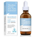 Hicream Hyaluronic Acid Serum for Face, Brightening Serum - Even Skin Tone&100% Pure Anti Aging, Intense Hydrating Moisturizer, Non-Greasy, Paraben-Free, Water-Based Skincare for All Skin Types (2 Oz)