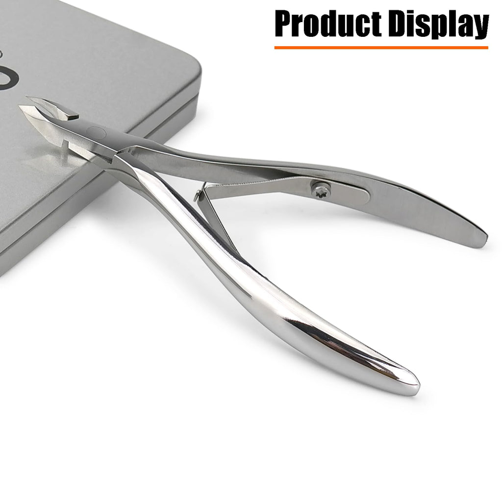 LePinko Salon-Quality Cuticle Trimmer with Pusher Set, 5mm Jaw