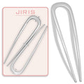 JIRIS 2PCS 5.5Inch French Hair Pins Large U-Shaped Pins for Women and Girls Fashion Metal Hair Pin French Twist Hair Pins for Buns, Updos,Stylish and Functional(set3-silver)