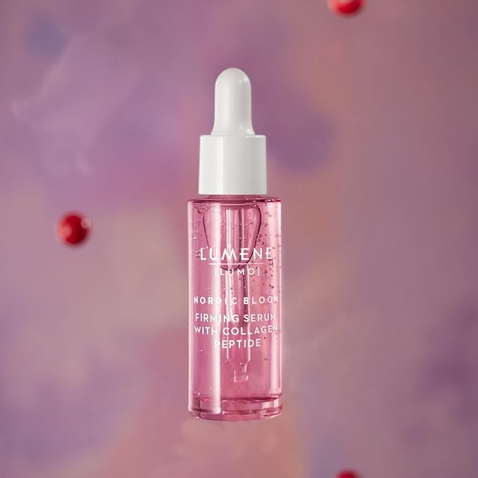 Lumene Vegan Collagen Firming Peptide Face Serum Hyaluronic Acid 1 fl oz