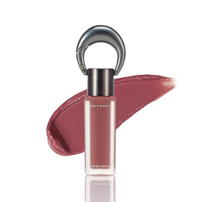 ENTROPY Makeup Matte Lip Tint – Soft Blur Line/Lightweight Velvet Matte Lip Tint, Soft Focus Finish, Natural MLBB Color, Long Lasting Lip Color - Topaz Gem (Muted Red Brick)