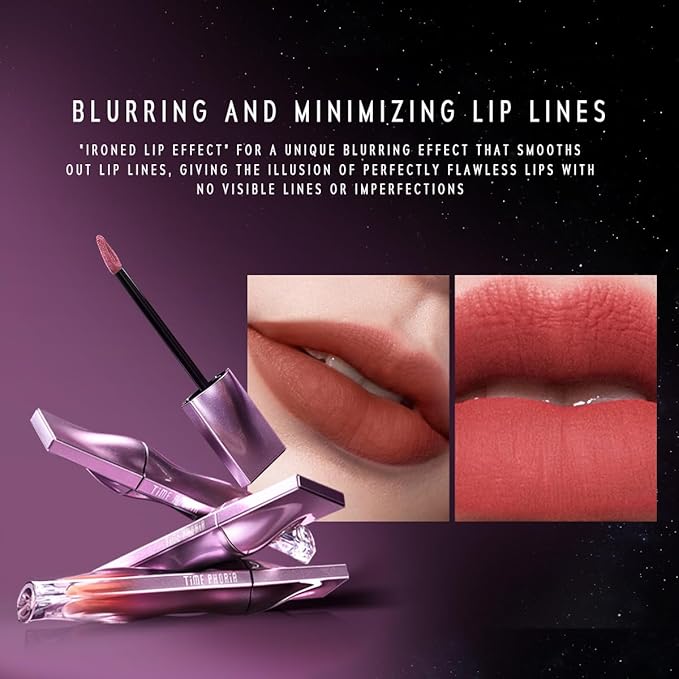 NEBULA VELVET LIP CREAM-Long Lasting Lip Stain, Waterproof and Transferproof Lip Tint, Matte Finish, Smooth Out Lip Lines, Lightweight & High Coverage, Stocking Stuffers (11 BELLATRIX)