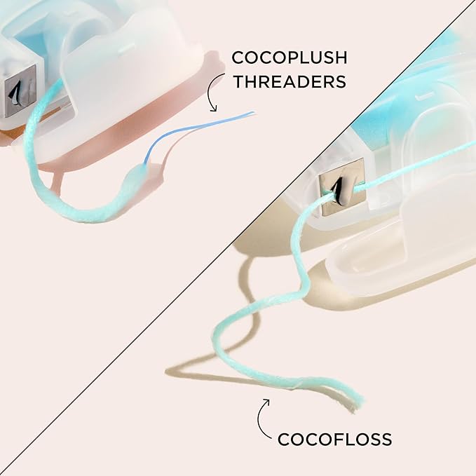 CocoPlush Floss Threaders by COCOLAB, Mint Scent, 30ct, 1-Pack