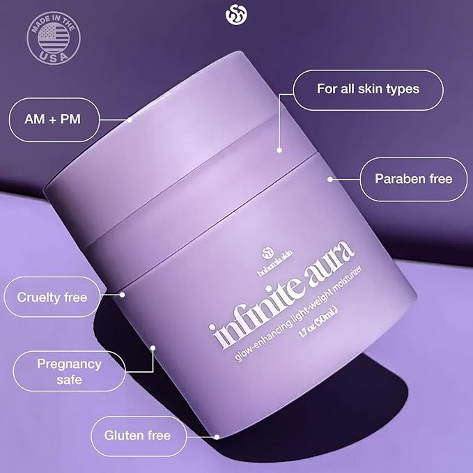 Bohemia Skin Kay’s Glow Serum + Infinite Aura Moisturizer + Boho Cleansing Balm – Oxygen-Infused THDA Vitamin C with Gentle AHA for Face and neck | Hydrates, Soothes and Brightens Bundle