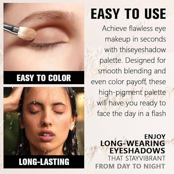 Slive Single Glitter Eyeshadow Makeup, Neutral Powde Eye Shadow for Women, Slive Shimmer Singles Eyeshadow Palette Pigmented Waterproof, sombras para ojos, Girls Monochrome Eyeshadows Gift 12