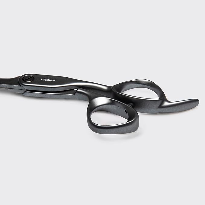 Fromm Professional Invent 5.75" 28-Tooth Precision Hair Thinning & Texturizing Shears for Blunt & Layer Cuts in Gunmetal Japanese Steel Scissors with Semi-Convex Blade for Salon Stylists