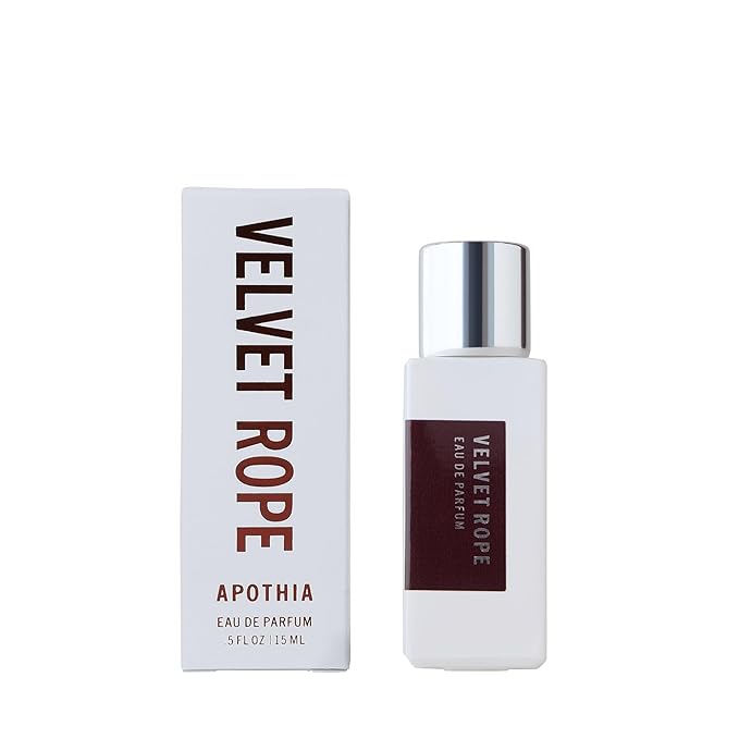 APOTHIA VELVET ROPE | Eau de Parfum | Vanilla, Jasmine, Grapefrut, White Musk | Clean, Long Lasting Amber Vanilla Perfume for Women | Non-Toxic, Cruelty Free Fragrance | 15 ml