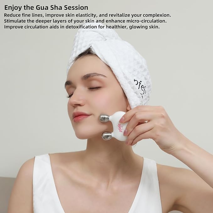 Stainless Steel Bunny Gua Sha & Face Roller, Cryo Rabbit Massager