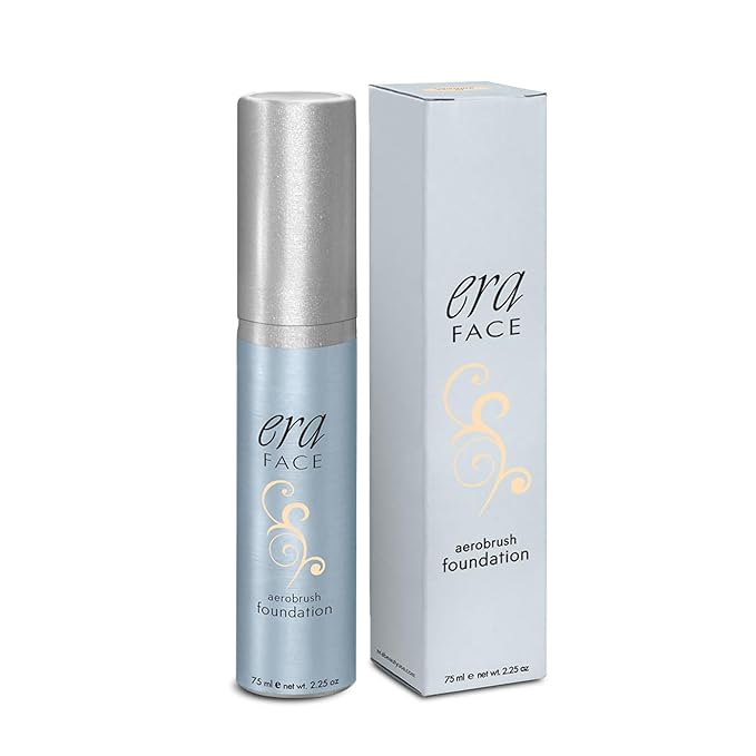 ERA Beauty Face Spray Makeup Airbrush Foundation (Y3 Butterscotch, 2.25 oz) - Everyday, Buildable, Professional Spray on Cosmetics