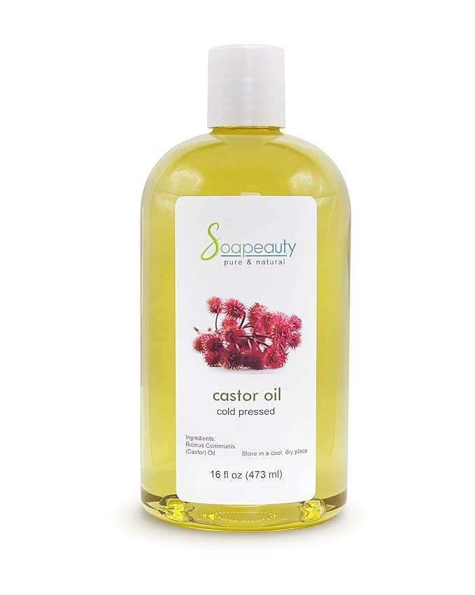 Cold Pressed Castor Oil 100% Pure Natural USP Grade Skin Hair 16 fl oz