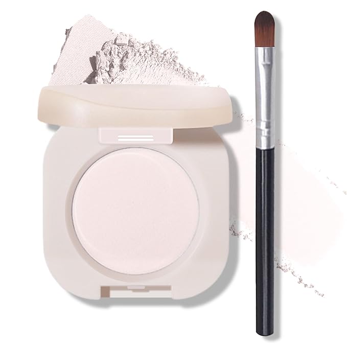 QIUFSSE Single Nude Eyeshadow,Matte Eye Shadow Primers (01 Moonlight)