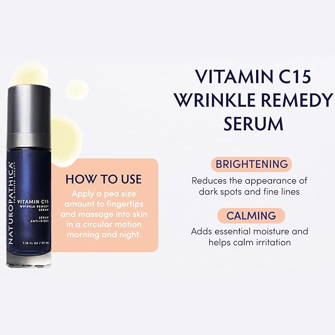 Naturopathica Vitamin C15 Wrinkle Remedy Serum, 1.18 fl oz