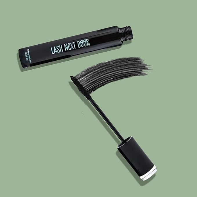 Lash Next Door Blackout Water Resistant Mascara by Brooklyn & Bailey – Volume and Length, Smudge Proof, No Clump Eye Makeup for Women (2-Pack, 0.39 oz Each)