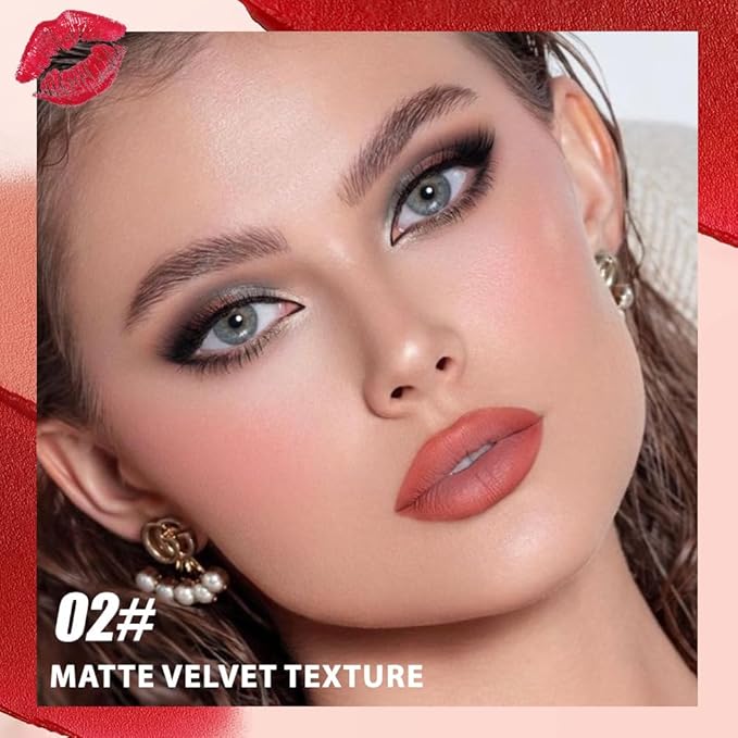 BINGBRUSH 2-in-1 Matte Lip Liner and Lipstick, Long Lasting Lip Pencil
