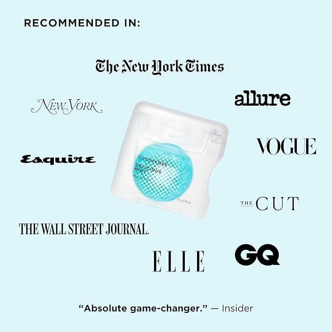 Cocofloss Expanding Woven Dental Floss by COCOLAB, Mint Scent, 4-Pack