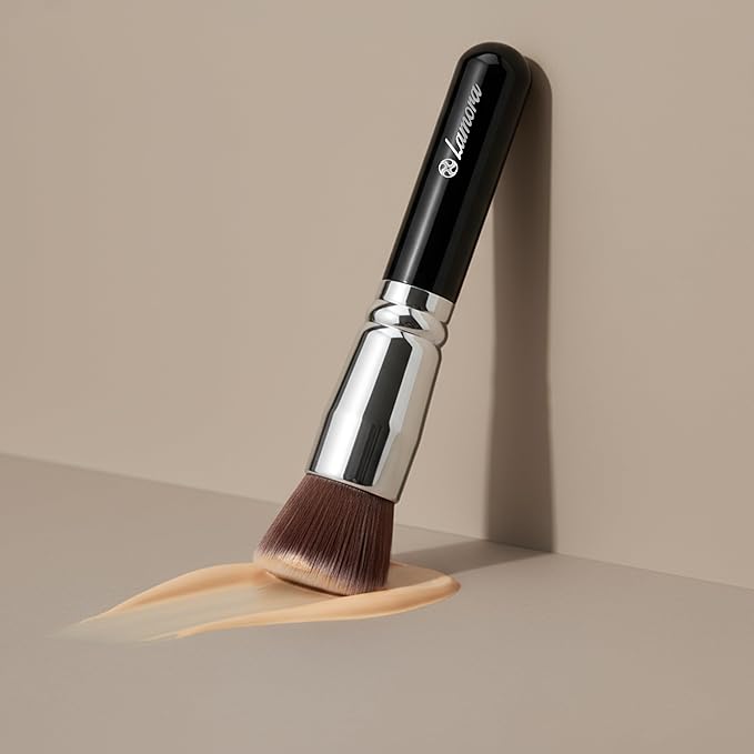 Lamora Flat Top Kabuki Foundation Brush - Liquid Cream Powder Face Brush