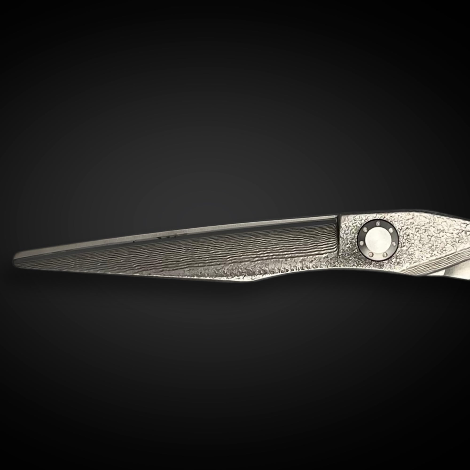 Hair Cutting Shears/Scissors Crafted from Japanese Damascus Steel - Sharp, Durable, Long-Lasting - Designed for Professional Barbers and Hairdressers (6.0 Inch Saki Dotanuki)