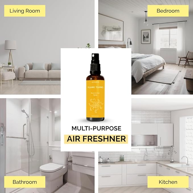 Ylang Ylang Air Freshener Spray for Room, Linen & Pillow 100ml by Aromafume