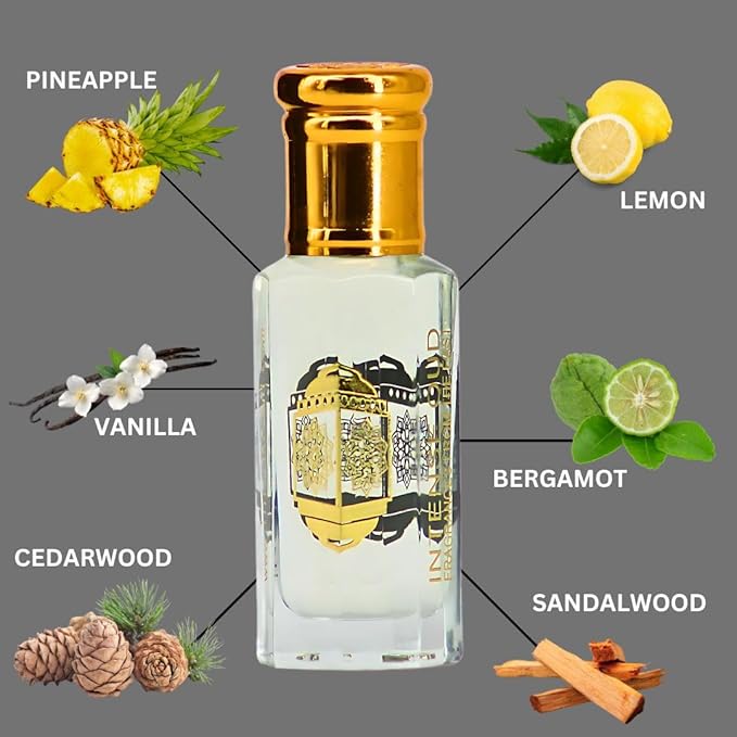 INTENSE OUD Khalab Long Lasting Arabian Perfume Oils for Women 12ML (0.40 OZ) Fragrance Oil With Citrus, Vanilla & Woody Notes - Concentrated Perfume Oil & Valentines Day Gift With Black Box