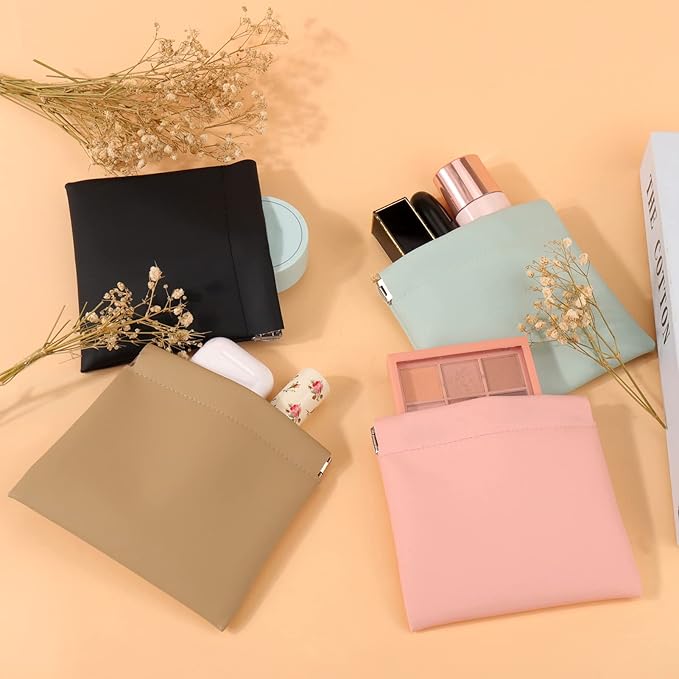 BUSOHA 3 Pack Small Makeup Bags for Purse - Coin Purse for Women