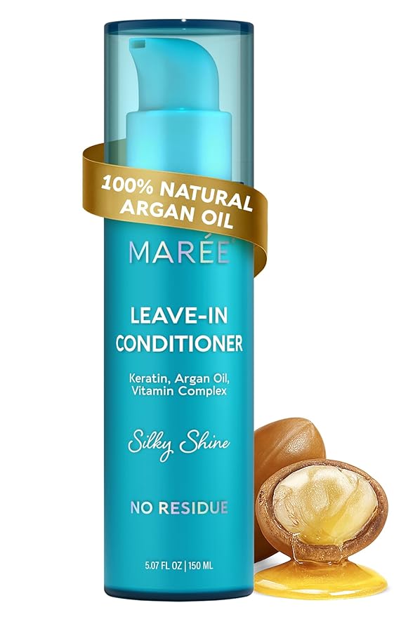 MAREE Leave-In Conditioner Hair Gloss for Dry Damaged Hair, Leave-In Conditioner for Curly Hair, Color Treated