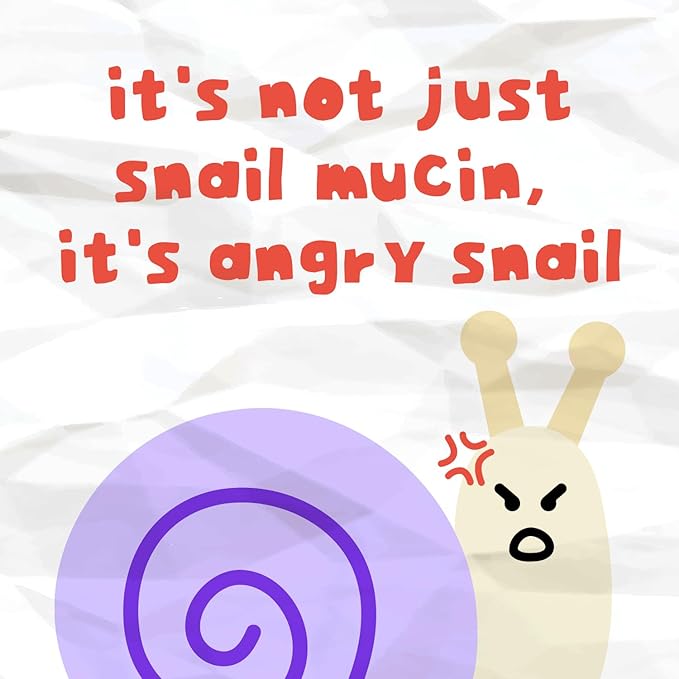 No Sticky Daily Microneedle Serum "Angry Snail" – 92% Snail Mucin, Microneedle Shot 300, Cica Care, Hydration Serum, Glass Skin, Korean Beauty, 1.69 fl oz / 50ml