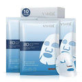 VSHELL Hyaluronic Acid Face Sheet Mask – Hydrating & Plumping Facial Mask for Dry Skin – Deep Moisturizing Skincare for Radiant Glass Skin Glow – Daily Use – 10 Pack