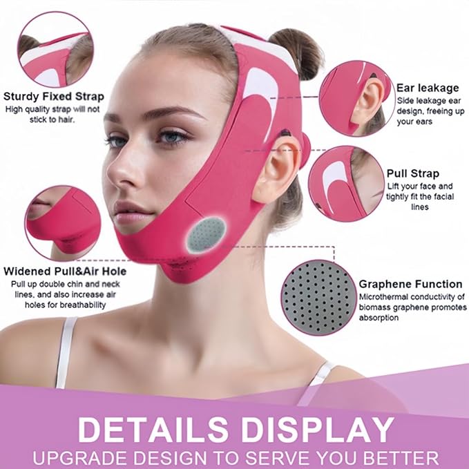 V Shaped Face Mask Chin strap for sleeping