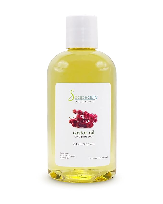 Cold Pressed Castor Oil 100% Pure Natural USP Grade Skin Hair 8 fl oz