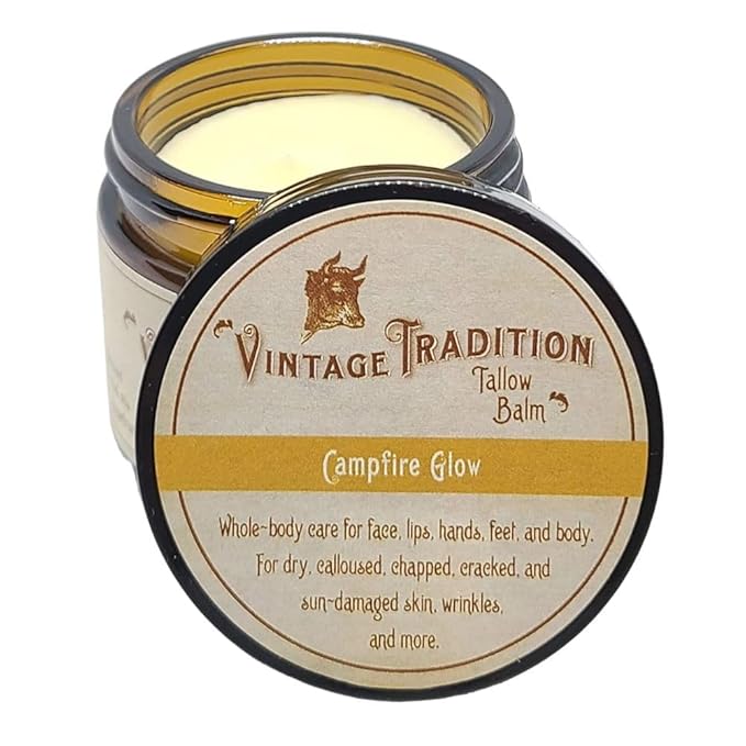 Vintage Tradition Warm Ginger Grass-Fed Tallow Balm | All-Purpose 2 oz