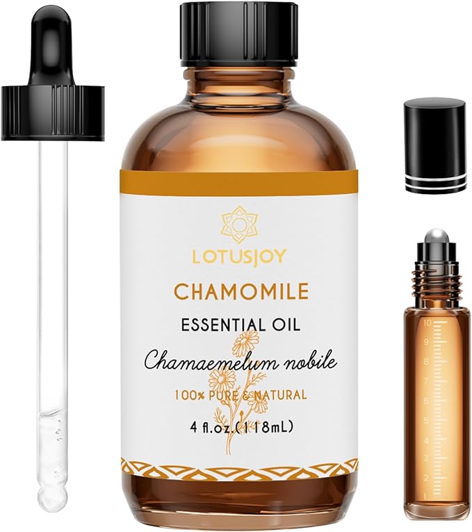 LOTUSJOY Chamomile Essential Oil for Skin Body Hair Diffuser, 4 Oz