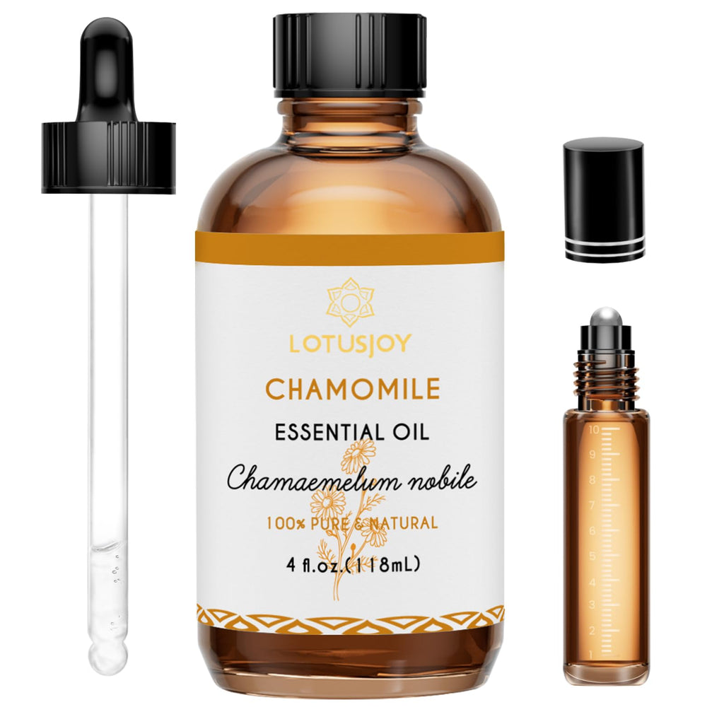 LOTUSJOY Chamomile Essential Oil for Skin Body Hair Diffuser, 4 Oz