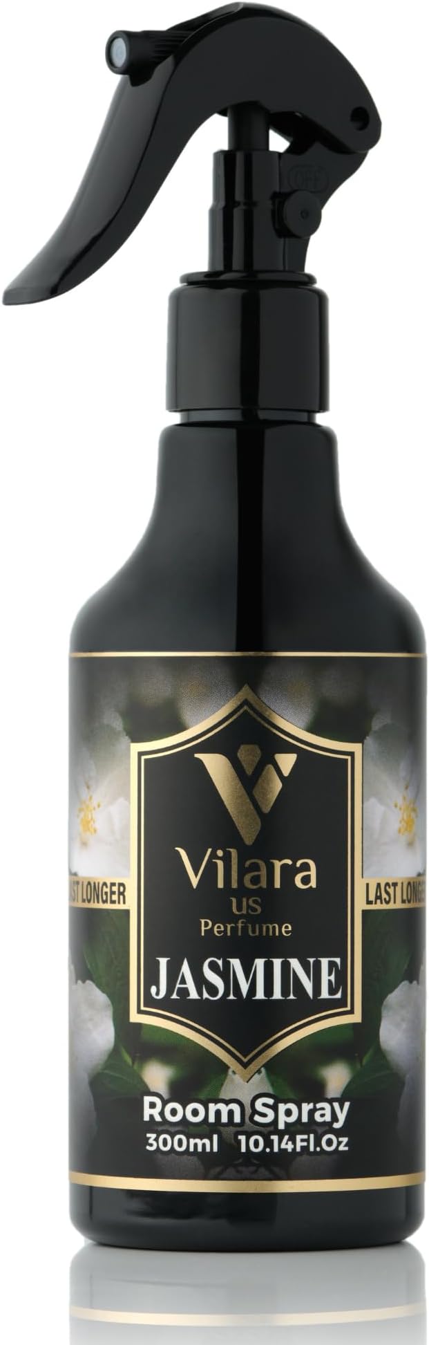 Vilara US Perfume Room Spray Freshener - Long-Lasting Luxury Scents - Room and Linen Spray for Bedding, Sheets, Fabric, Furniture for Aromatherapy - 10.14 fl oz (Jasmine)