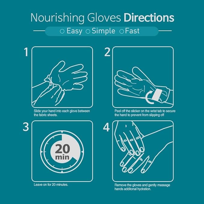 Epielle Intensive Repairing Hand Mask 6 Pairs, Soften with Coconut Oil & Milk Extract, Deep Moisturizing Gloves for Dry, Rough Skin, Self Care Gifts for Women, Spa Kit