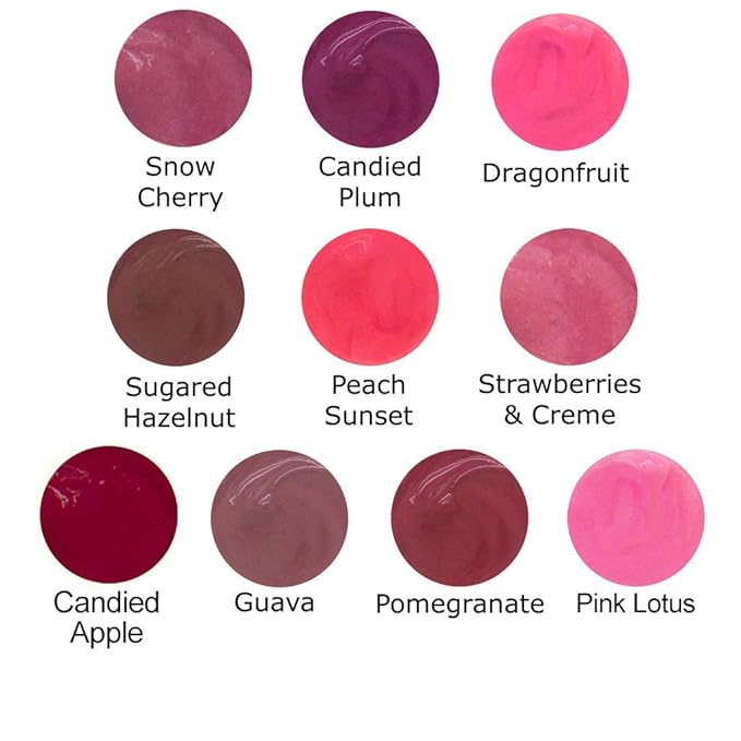 Natural Glossy Lip Glaze, Moisturizing Long Lasting Lip Color - Pink Lotus