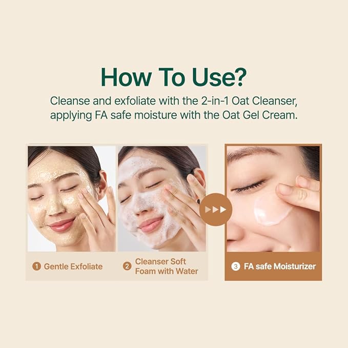 PURITO Oat Velvet Duo | Calming Oat Gel Cream And Facial Polish Set
