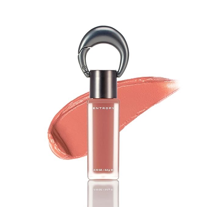 ENTROPY Makeup Matte Lip Tint – Soft Blur Line/Lightweight Velvet Matte Lip Tint, Soft Focus Finish, Natural MLBB Color, Long Lasting Lip Color - Coral Gem (Fresh Coral Pink)