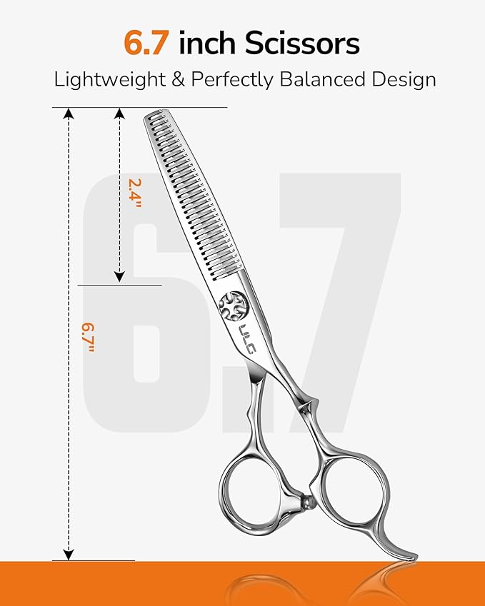 ULG Professional Hair Thinning Scissors 32-Teeth 440C Texturizing Shears