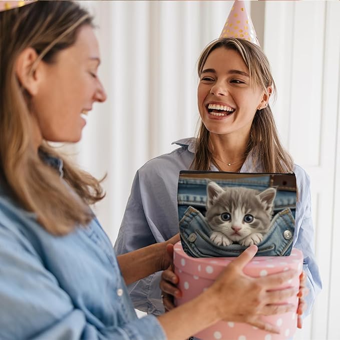 Cute Cat Makeup Bag, Travel Makeup Case Cosmetic Bags for Women Cat Lover