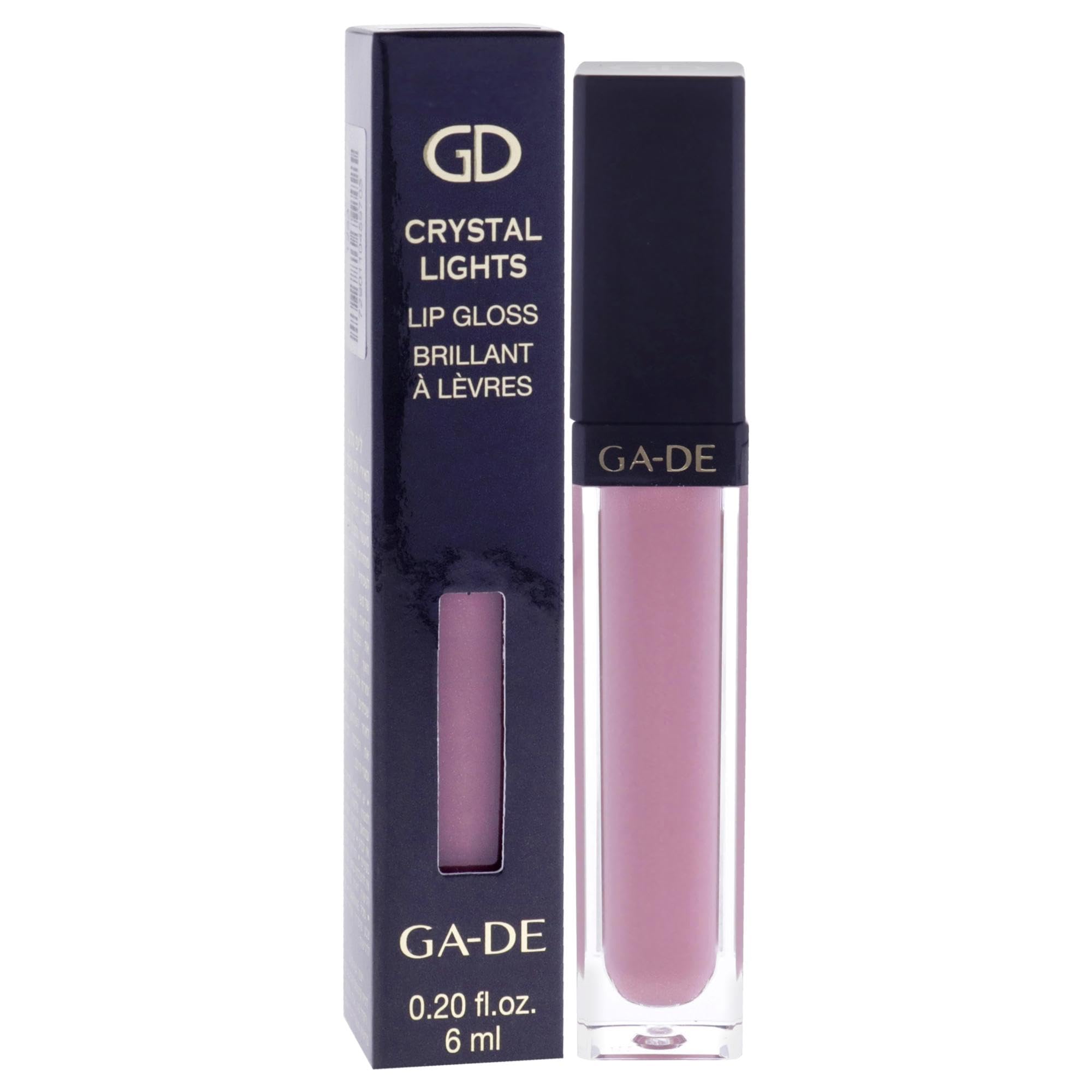 GA-DE Crystal Lights Lip Gloss, 829 - Enriched with Light-Reflecting Crystal Pearls - Smooth Silky, Rich Color - Moisturizes and Adds Shine - 0.2 oz
