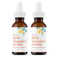 ASUTRA 2 Pack 20% Vitamin C Serum, 1 fl oz (Pack of 2) (1 Fl Oz)