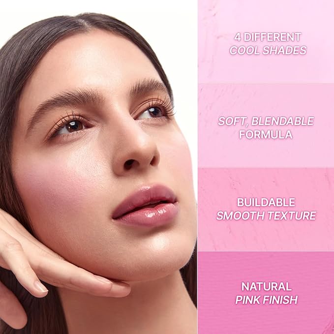 Dasique Blending Mood Cheek #06 Berry Smoothie | 4 Blendable Shades